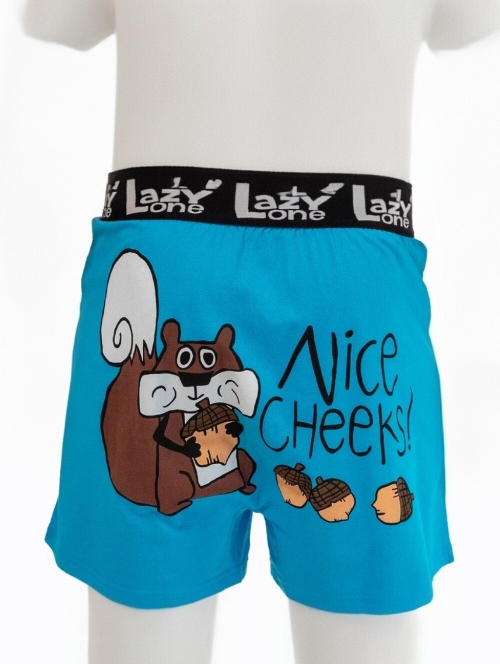 LAZY ONE Lagoon Blue 'Nice Cheeks' Squirrel  Boxers XXL